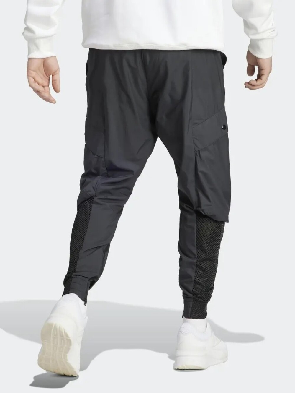 adidas City Escape Cargo Track Pants Black Mesh Techwear Joggers Mens Size XS - Picture 7 of 12